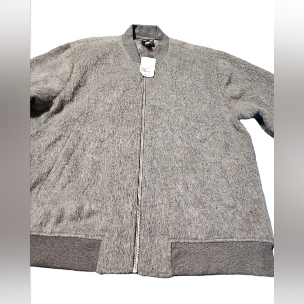 Mens Heather grey trucker jacket.Forever 21. Brand New. Size XXL